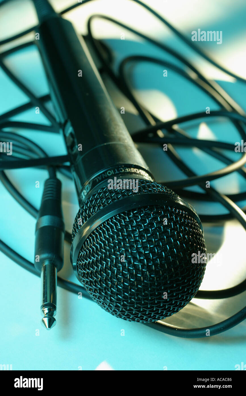Microphone and Jack Stock Photo Alamy