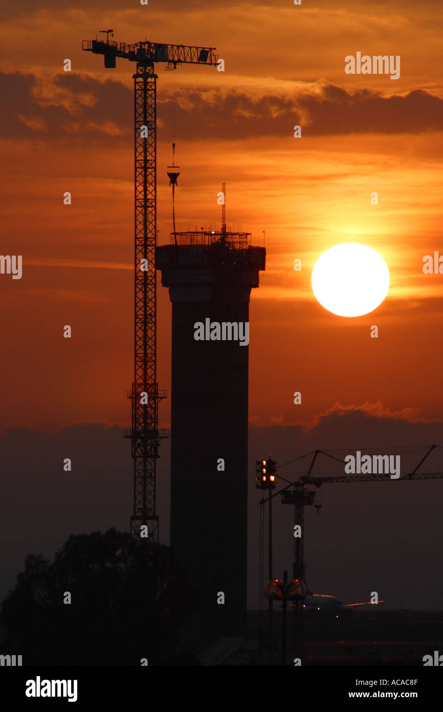 Airport control tower behind hi-res stock photography and images - Alamy