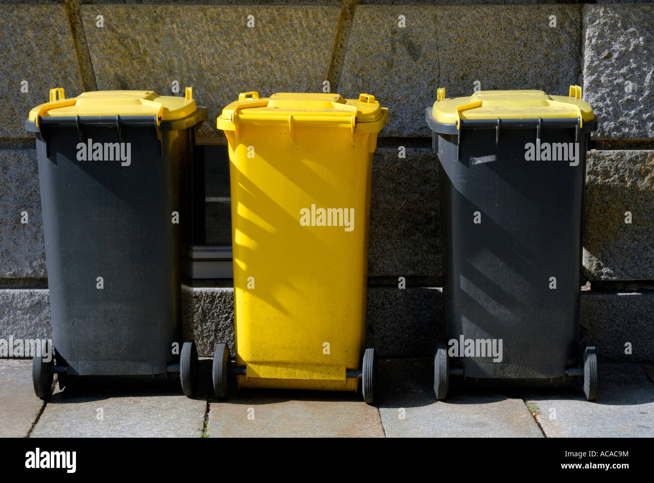Garbage cans Stock Photo