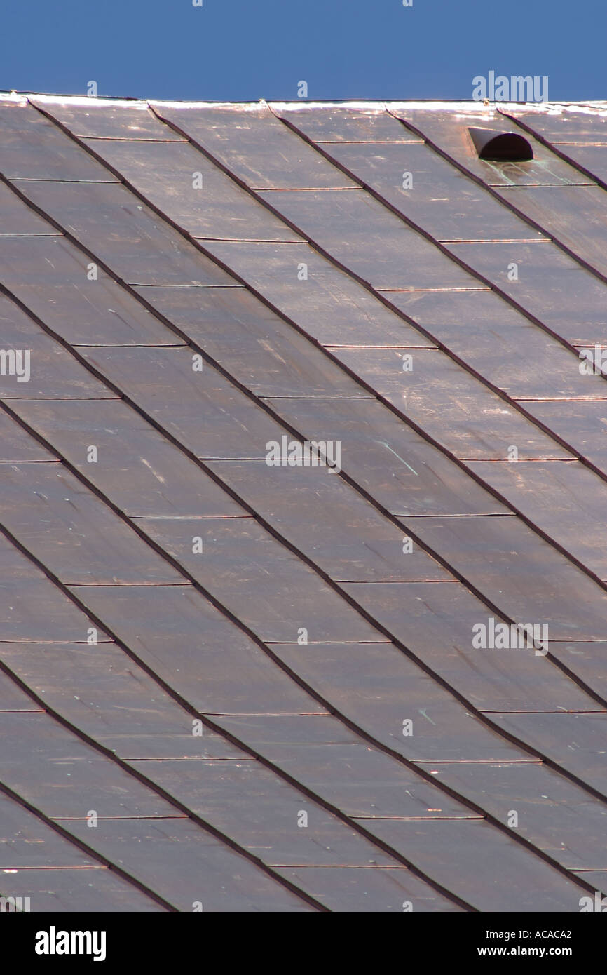 Copper sheet roof on cathedral in Krakow Poland Stock Photo Alamy