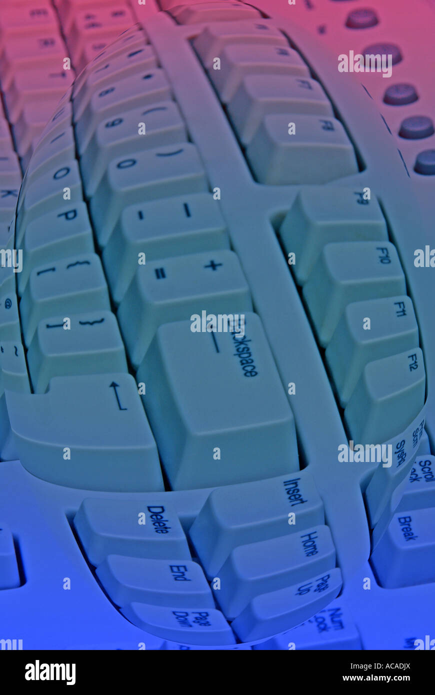 Keyboard close up - manipulated Stock Photo