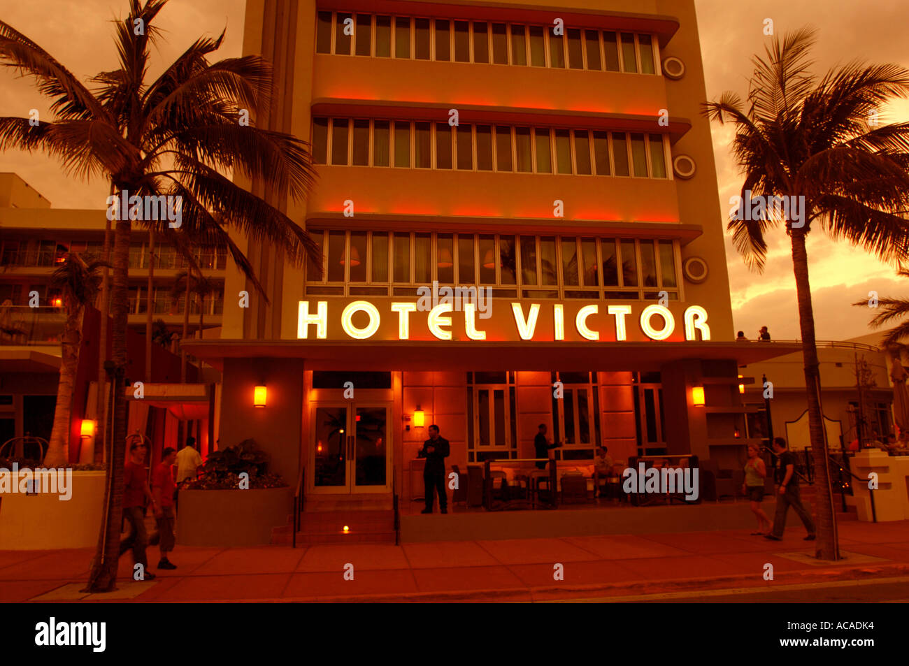 Hotel Victor in the evening Art Deco area South Beach Miami Florida USA Stock Photo Alamy Hotel Victor in the evening Art Deco area South Beach Miami Florida USA Stock Photo Alamy
