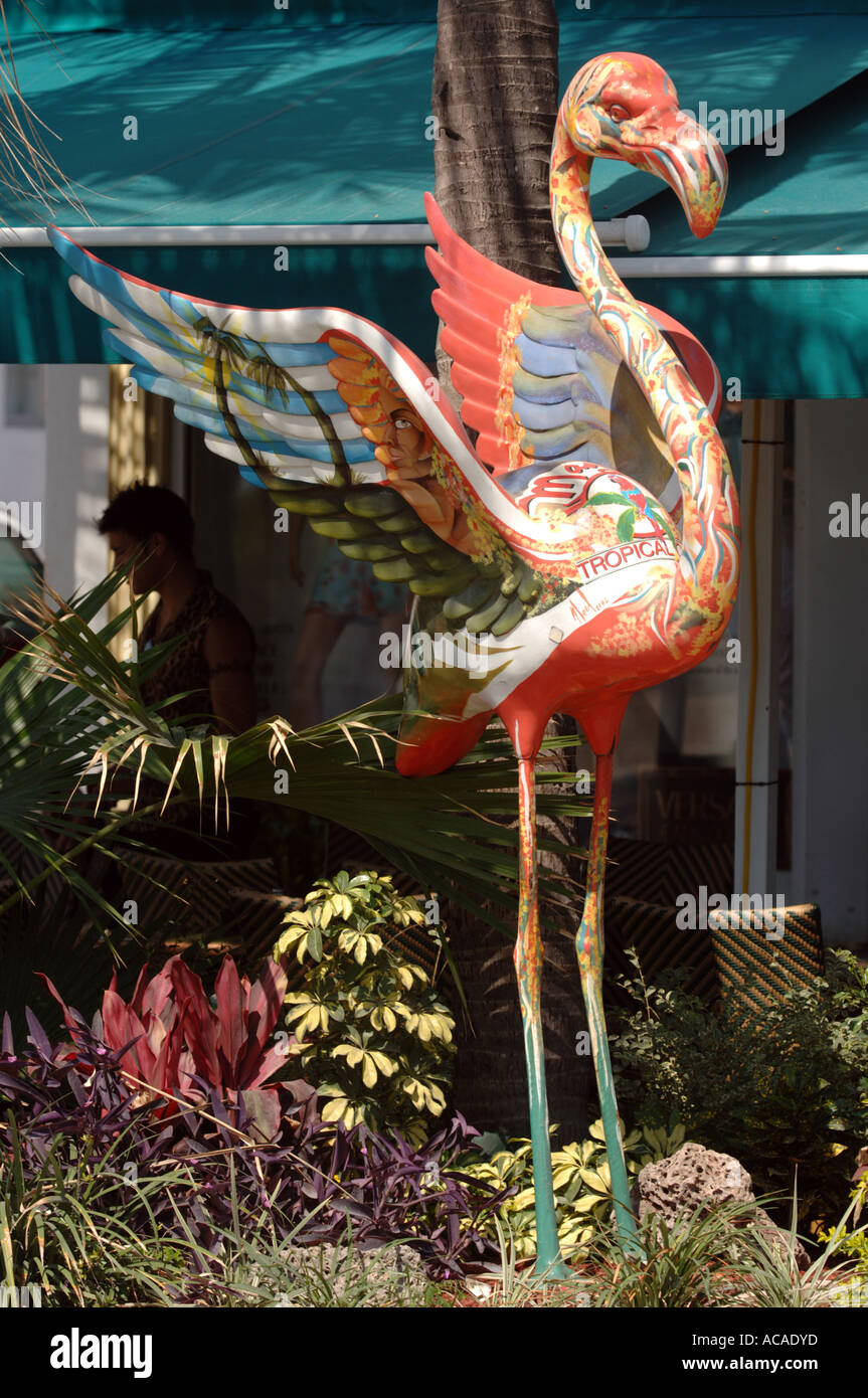 Mangos night club emblem Art Deco area South Beach Miami Florida USA