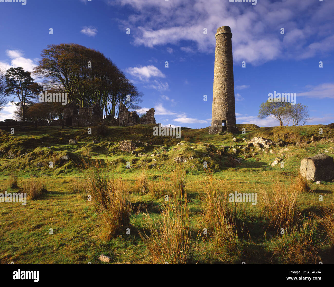 Powder mills ruin Postbridge Dartmoor Devon UK Stock Photo Alamy