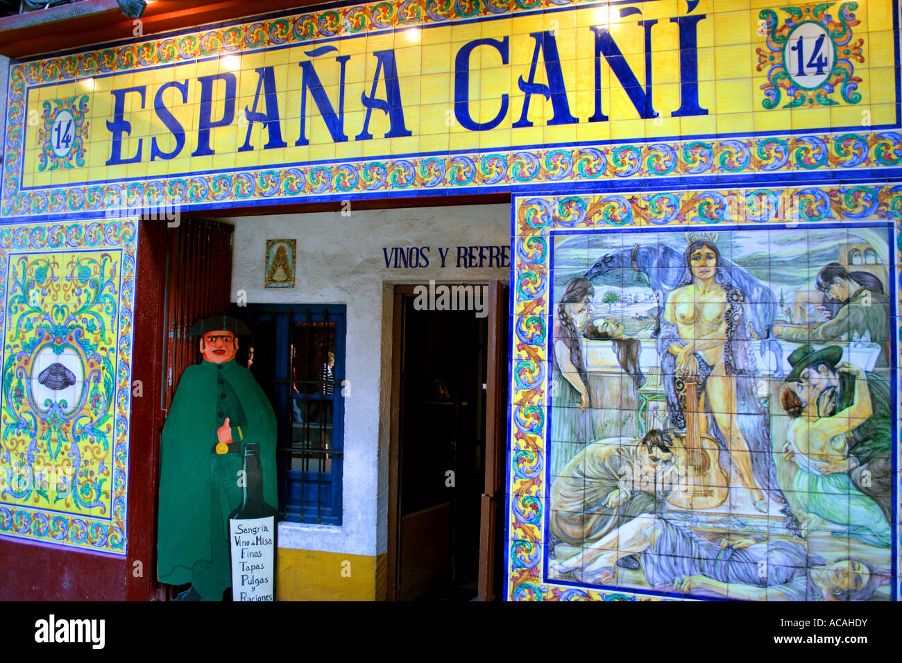A Decorative Bar in Madrid, Spain Stock Photo - Alamy