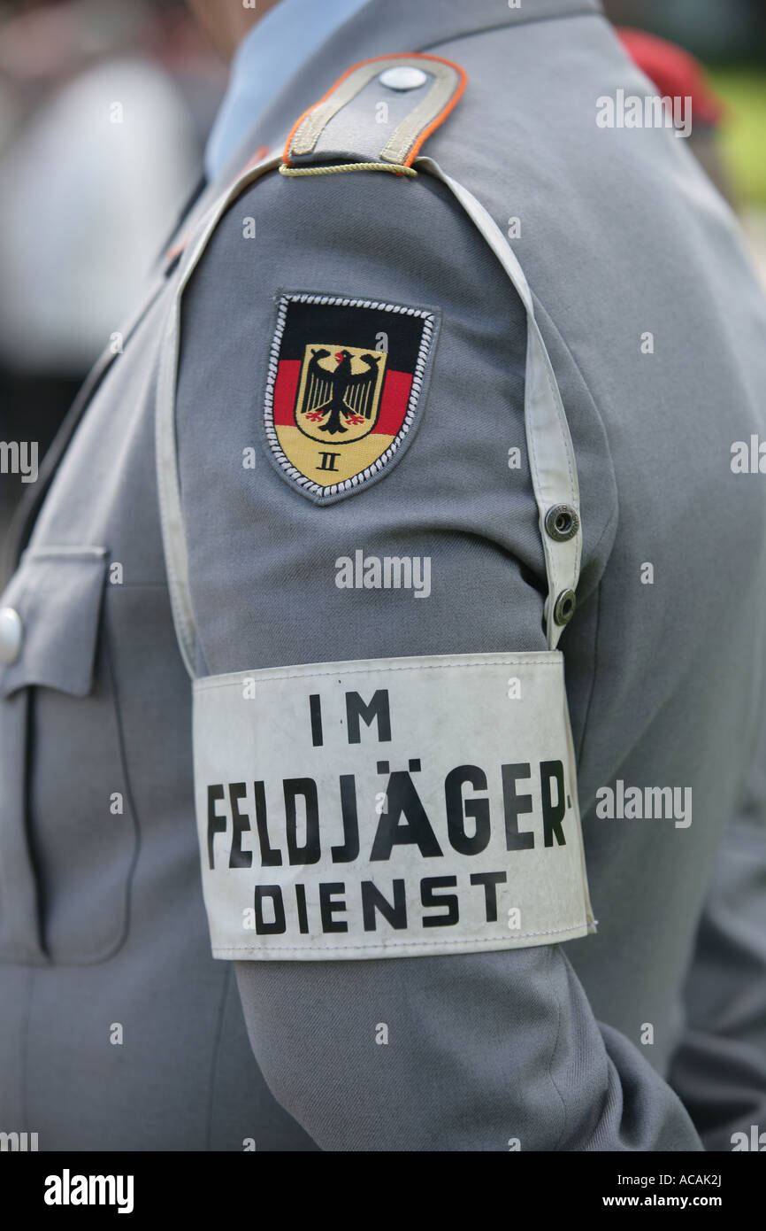 German military policeman Stock Photo