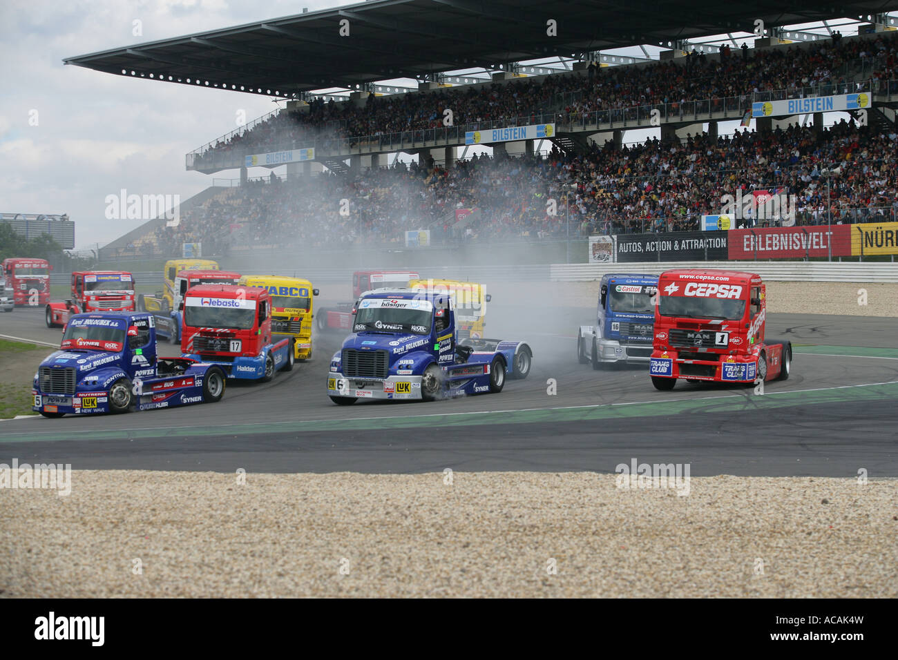 ADAC-Truck-Grand-Prix 2007 at the Nuerburgring near Adenau Rhineland-Palatinate Germany Europe Stock Photo