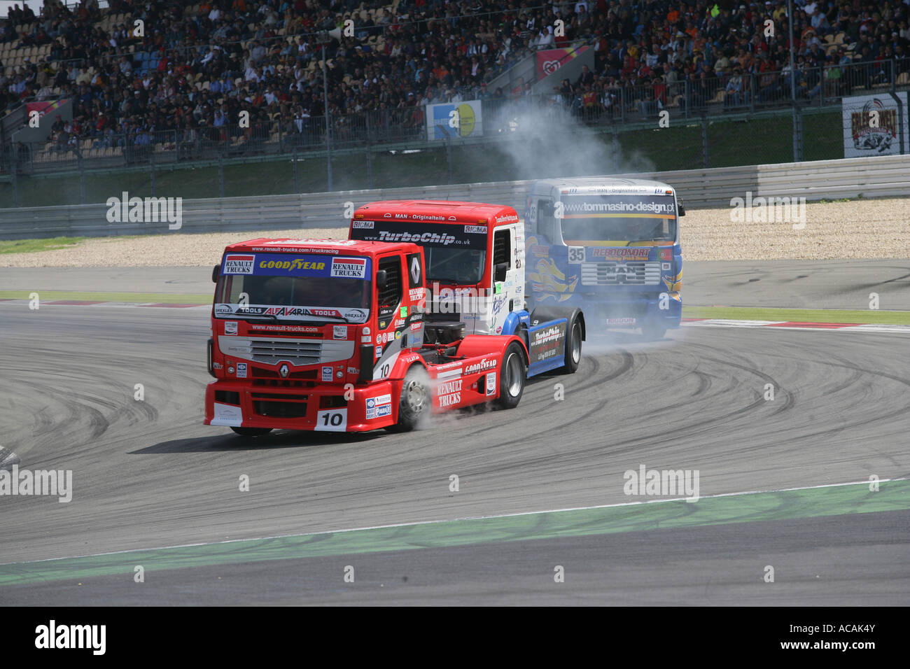 ADAC-Truck-Grand-Prix 2007 at the Nuerburgring near Adenau Rhineland-Palatinate Germany Europe Stock Photo