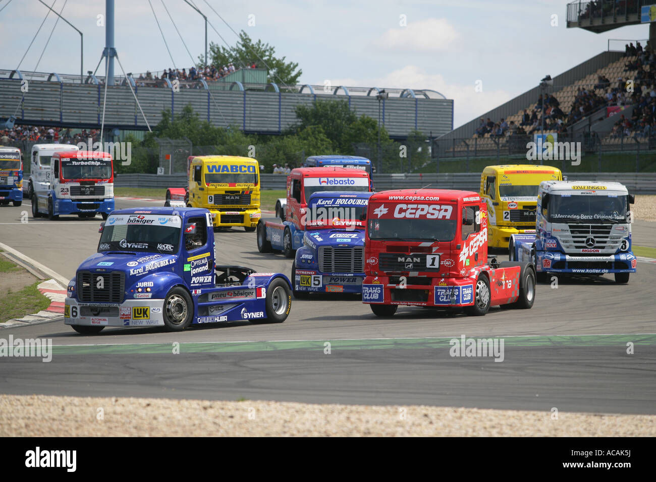 ADAC-Truck-Grand-Prix 2007 at the Nuerburgring near Adenau Rhineland-Palatinate Germany Europe Stock Photo