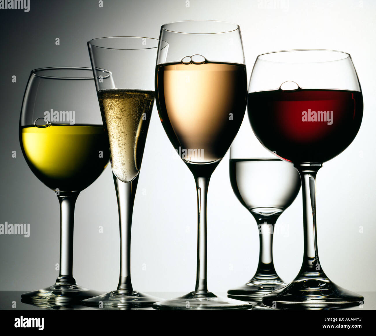 Wine Glasses Stock Photo