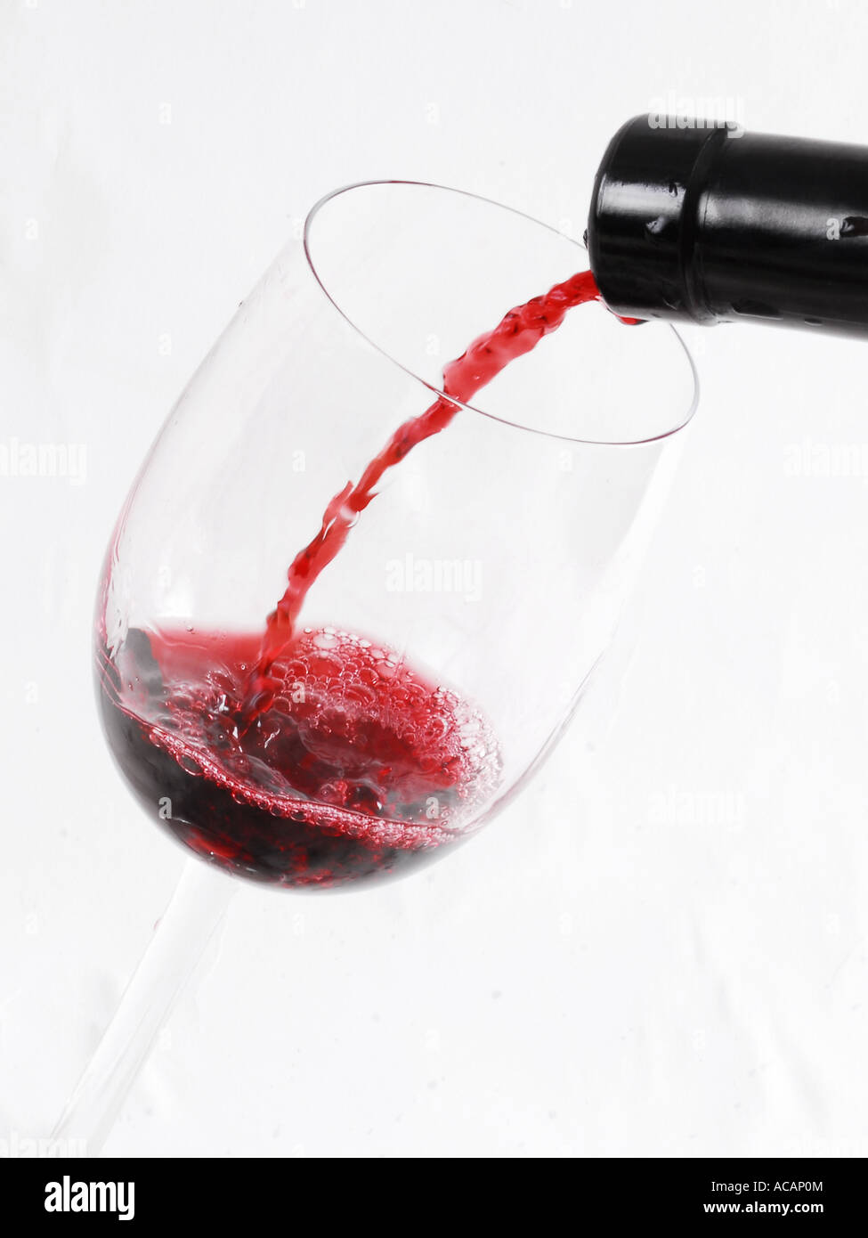 Pouring wine Stock Photo
