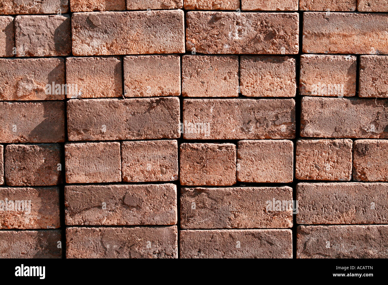 Wall of red bricks Stock Photo Alamy