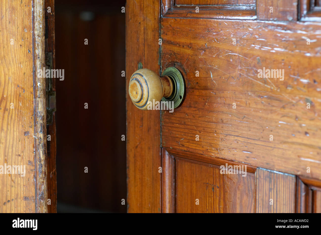 open wooden door Stock Photo Alamy