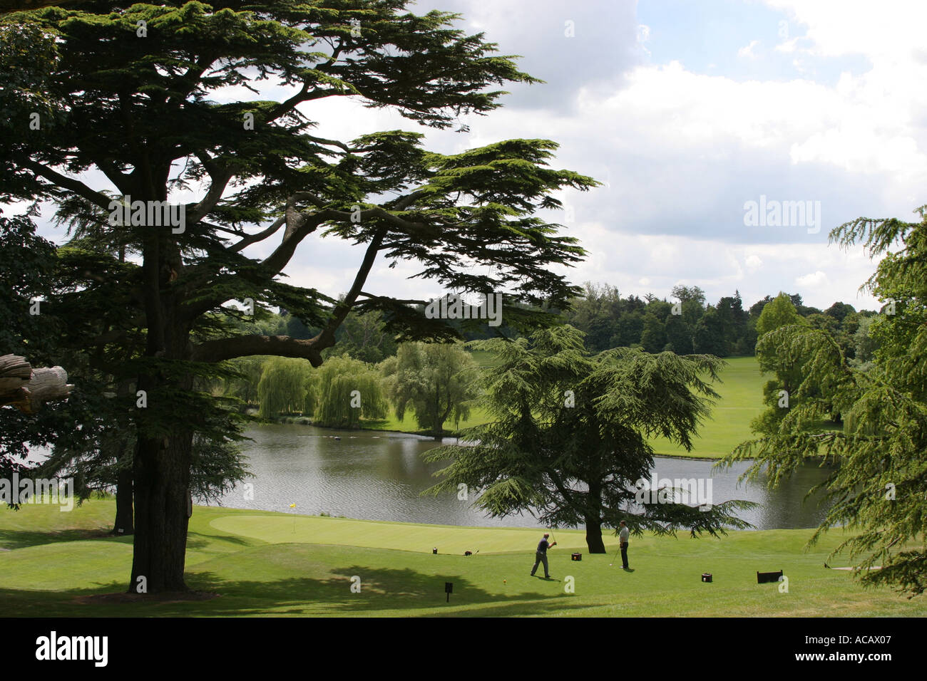 Hole 1 Melbourne Course Brocket Hall Stock Photo - Alamy