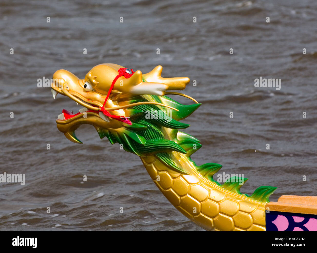 Dragon Boat Masthead Stock Photo