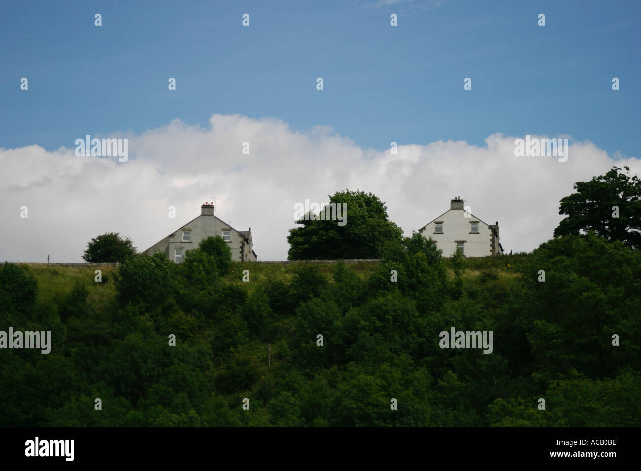 Two Houses at Monsal Dale, Derbyshire Stock Photo Alamy