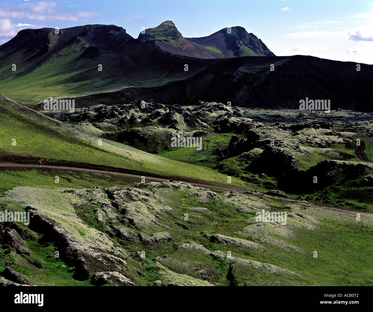 Landscape near Landmannalaugar area Iceland Stock Photo