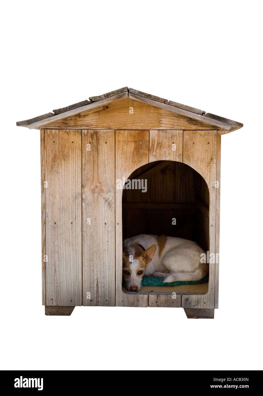Wooden dog house Cut Out Stock Images & Pictures Alamy