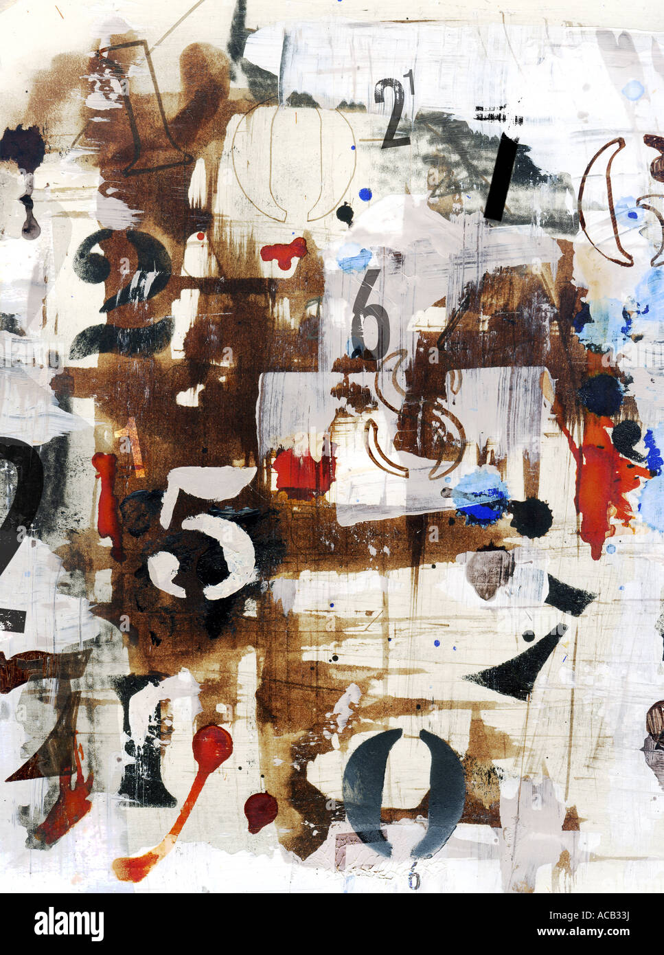 Abstract pattern with number overlays Stock Photo - Alamy