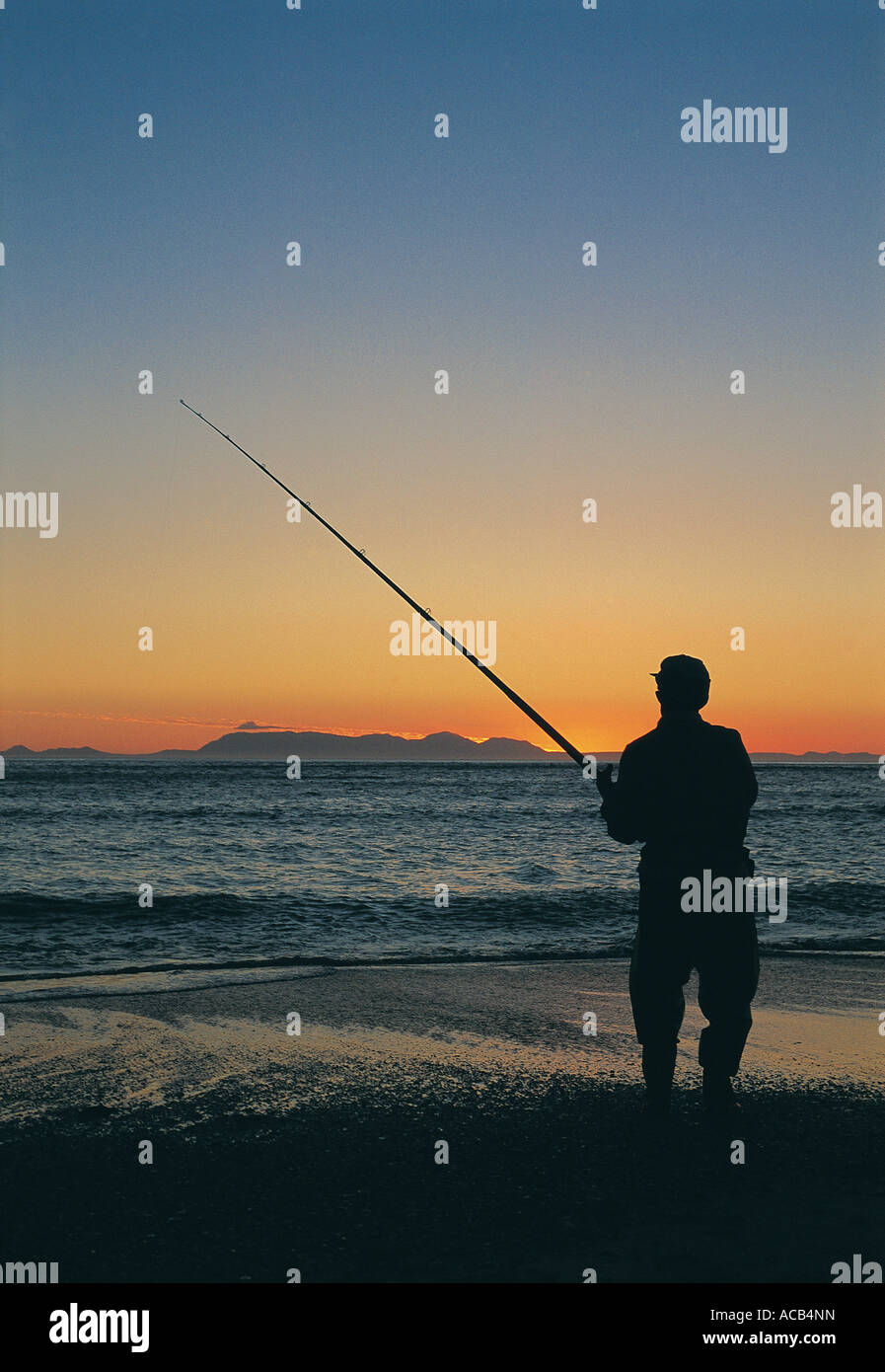 Fisherman Gorden s Bay False Bay Side of Table Mountain visible in background West Cape Coast South Africa Stock Photo