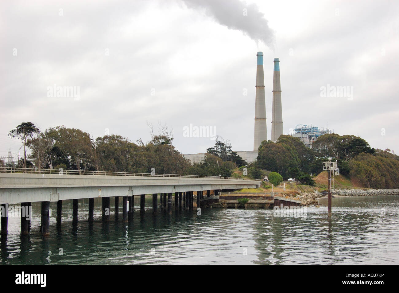 Gas fired Power Plant at Moss Landing, California USA Stock Photo Alamy
