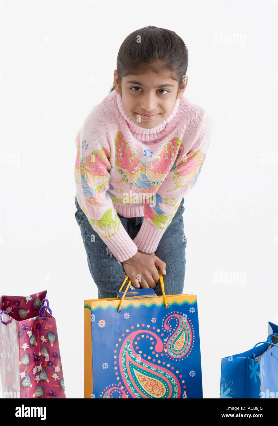 Girl leaning on bag hi-res stock photography and images - Alamy