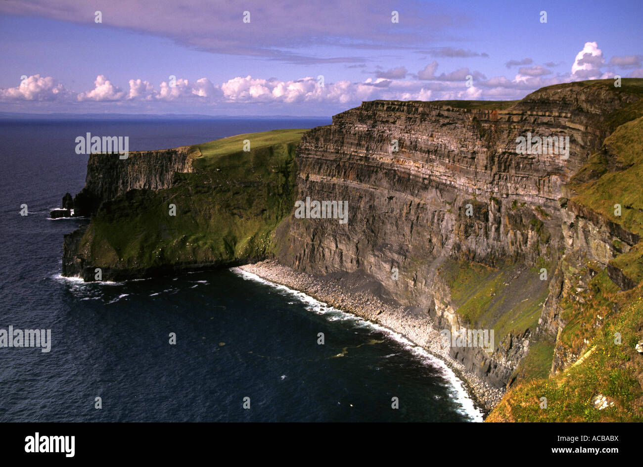 The famous tall Cliffs of Moher, Doolin, Co Clare, Republic of Ireland Stock Photo