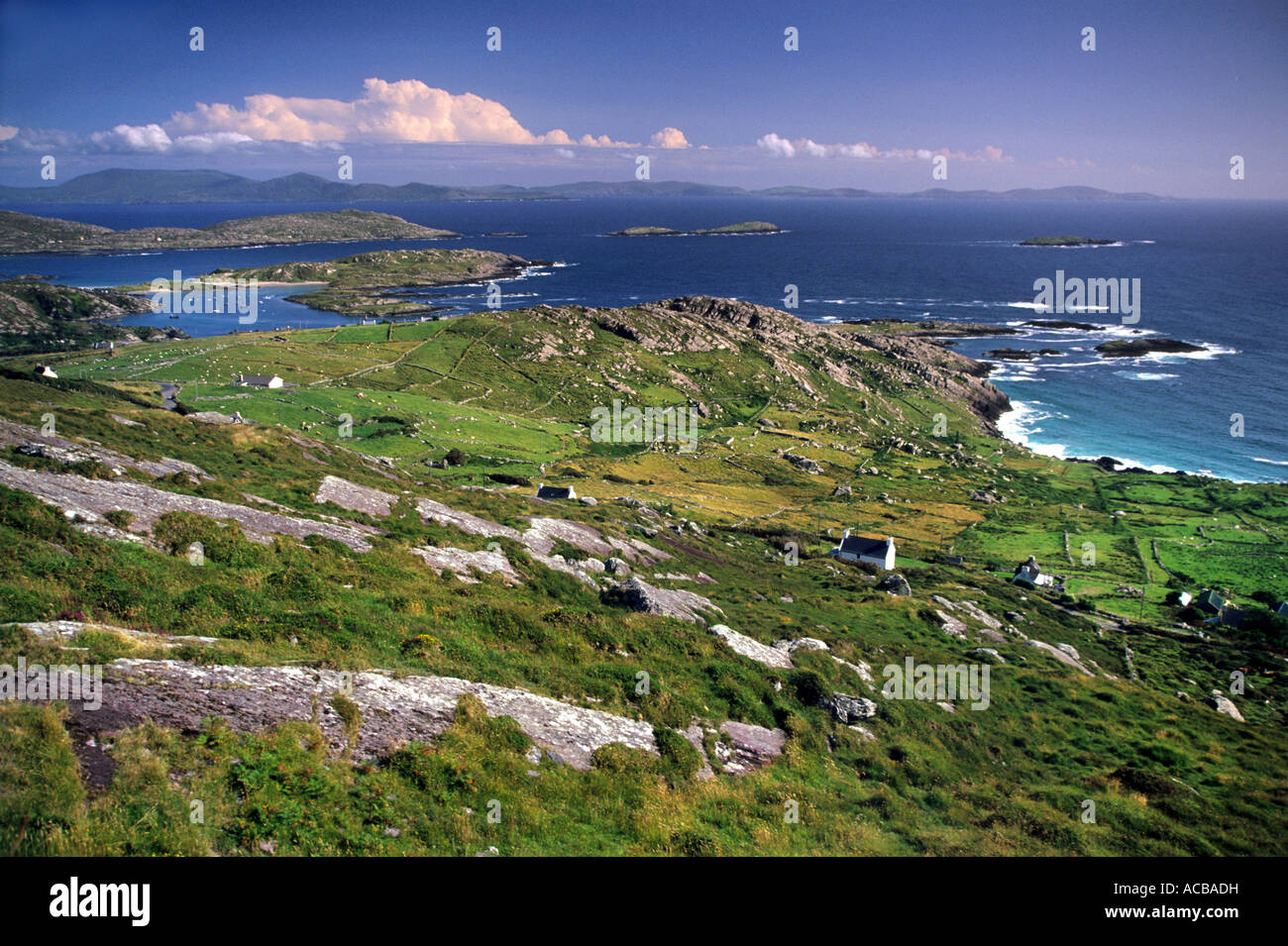 View of the popular coast at Derrynane, Co Kerry, Republic of Ireland Stock Photo