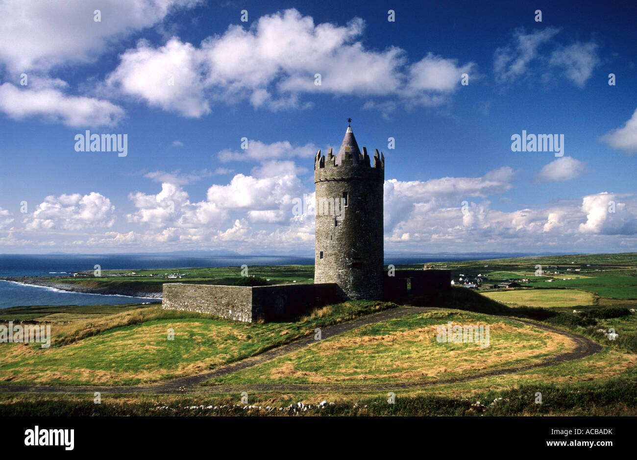 Doonagore Castle, Doolin,Co Clare, Republic of Ireland Stock Photo