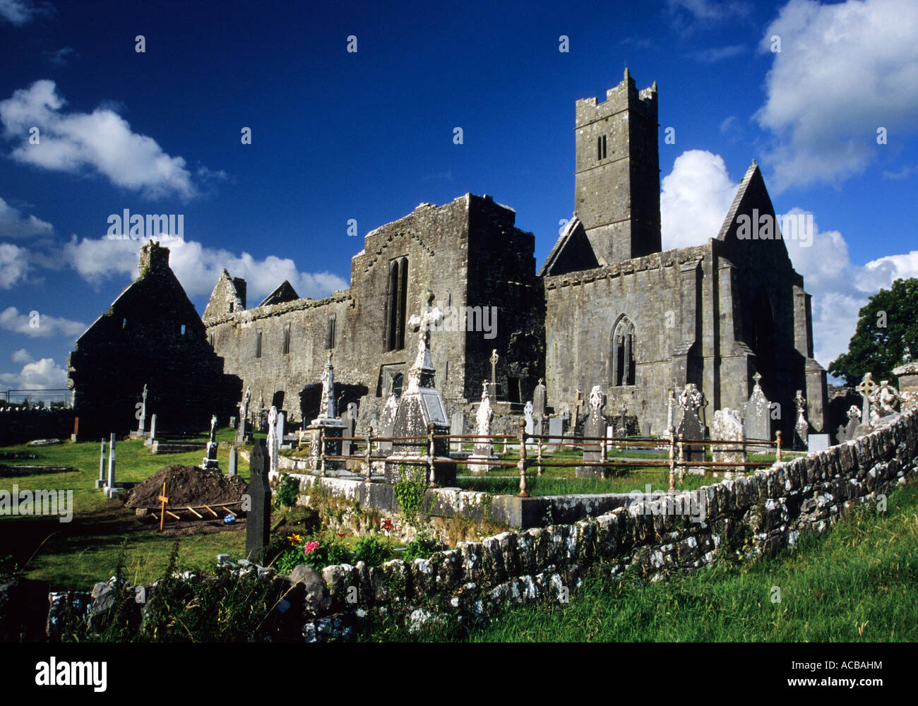 Quin Abbey, County Clare, Republic of Ireland Stock Photo