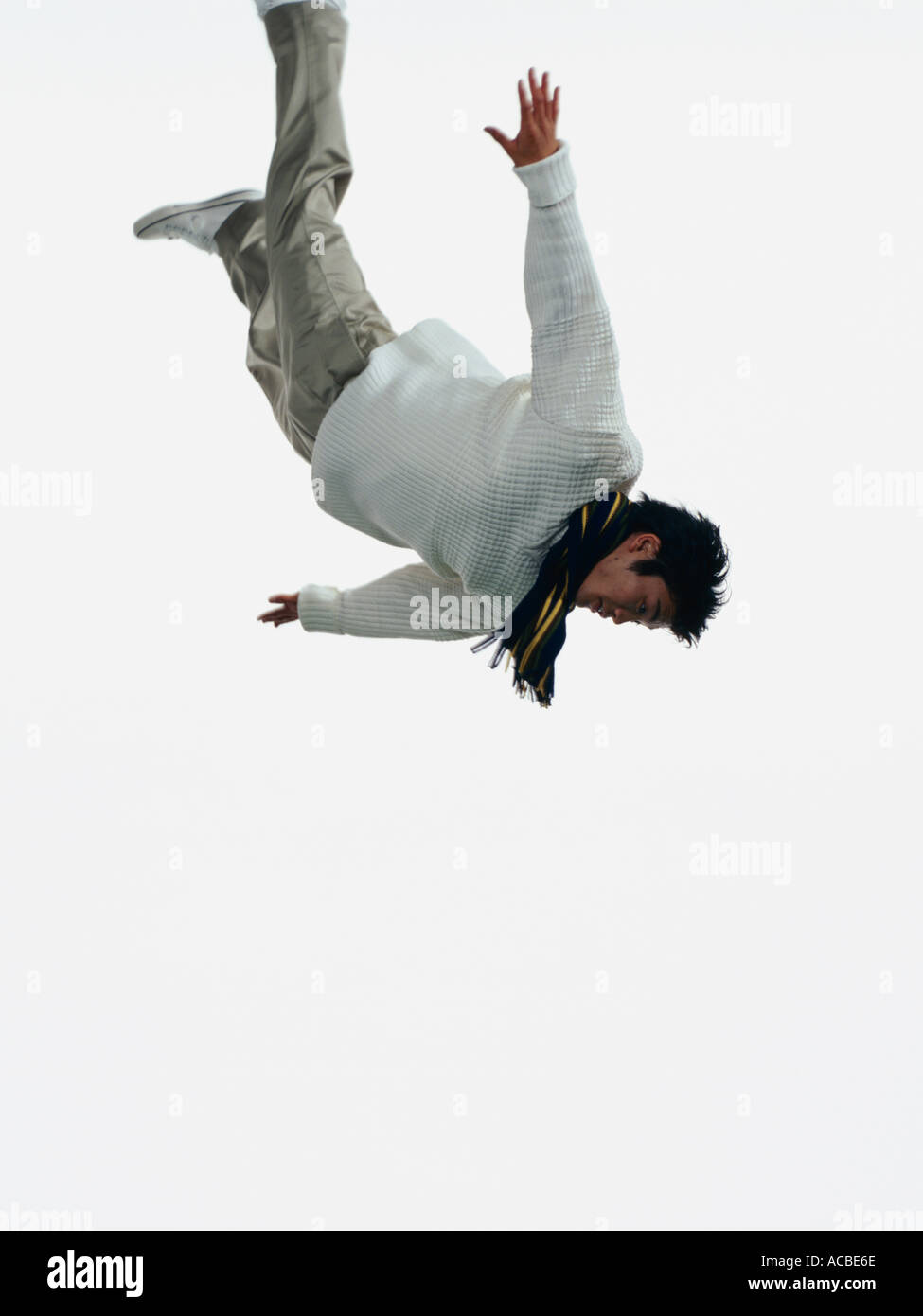 Energetic People Jumping Casual Stock Photo - Alamy