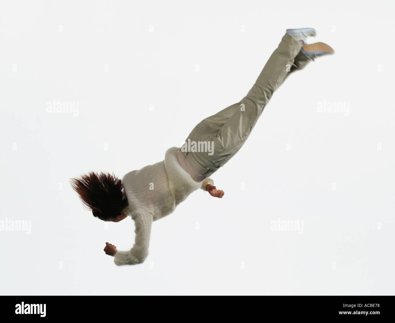 Energetic People Jumping Casual Stock Photo - Alamy