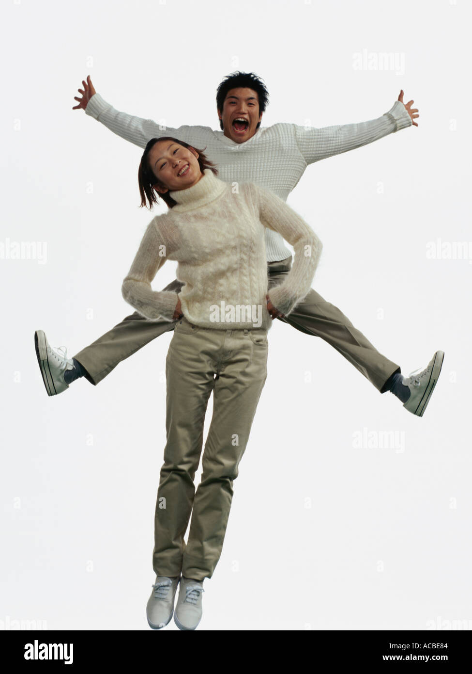 Jumping legs straight hi-res stock photography and images - Alamy