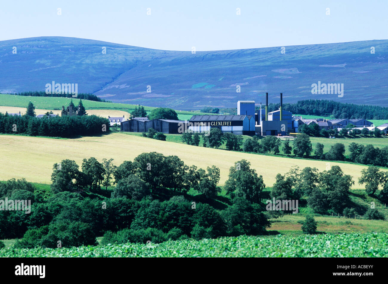 Glenlivet Whisky Distillery, Scotch Whiskey, Speyside, Grampian Region, Scotland, UK, travel