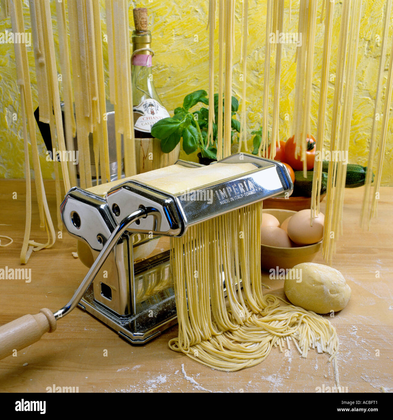 pasta machine editorial use only Stock Photo