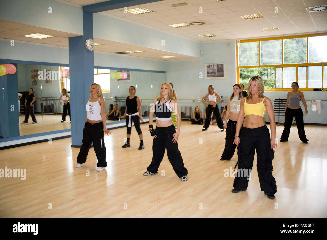 Hip hop dance training Stock Photo Alamy