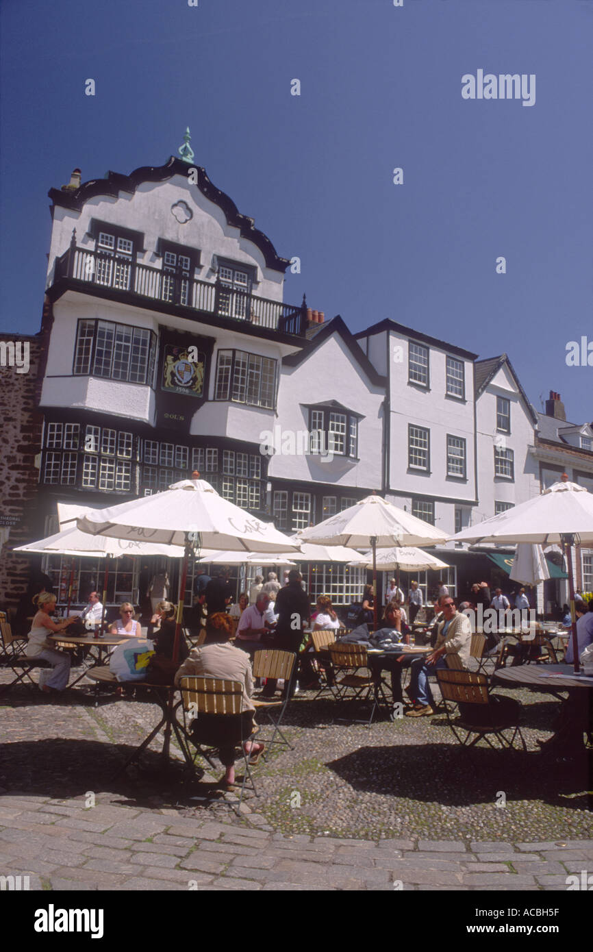 Traditional Shops Exeter Devon Stock Photo Alamy