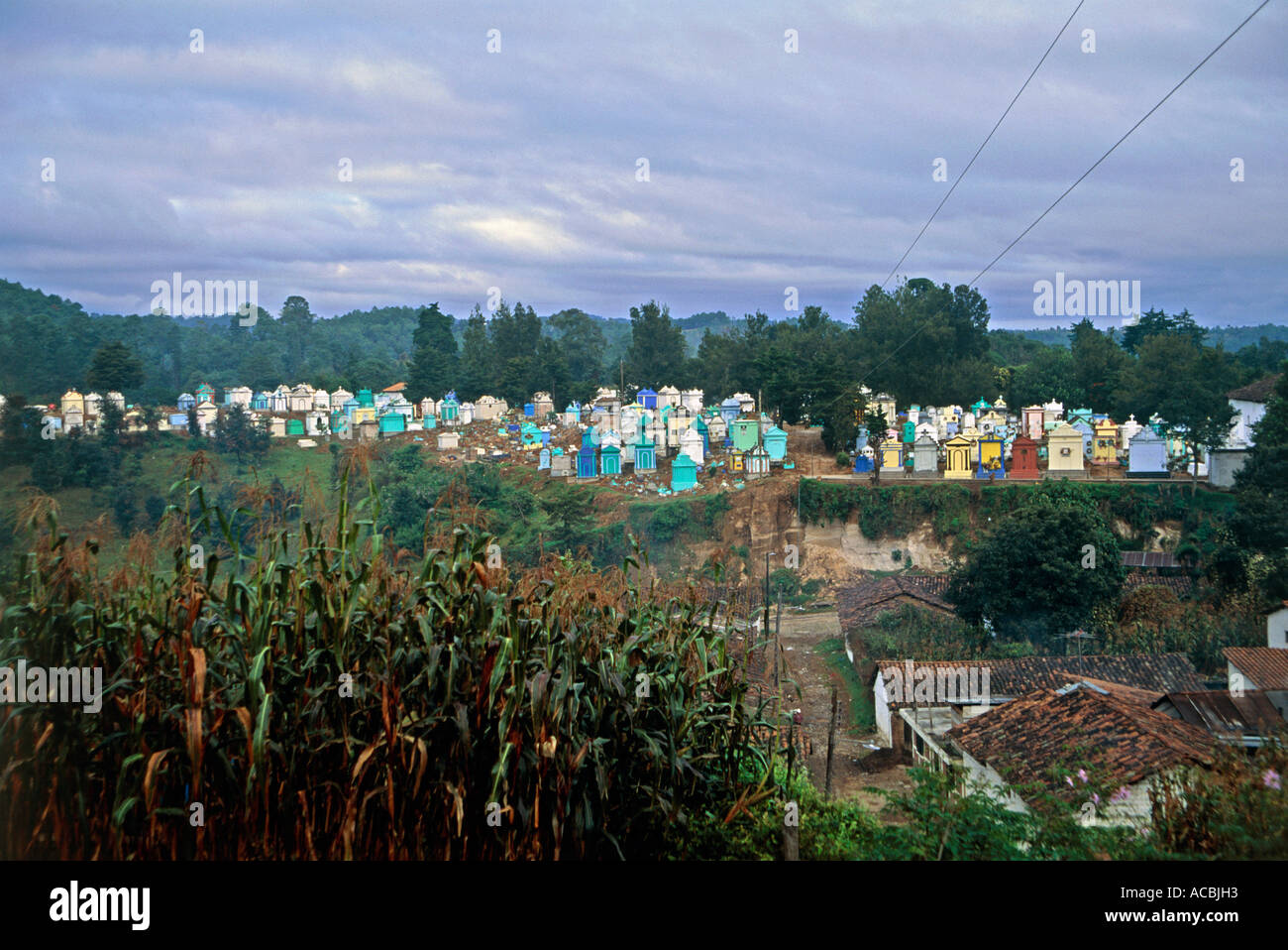 cemetery town of chichicastenango guatemala Stock Photo