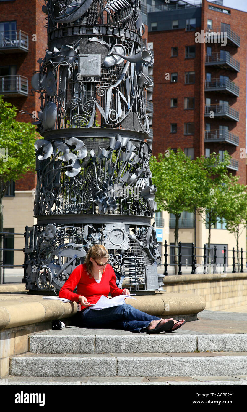 Newcastle, The Blacksmith's Needle situated on the Newcastle waterfront