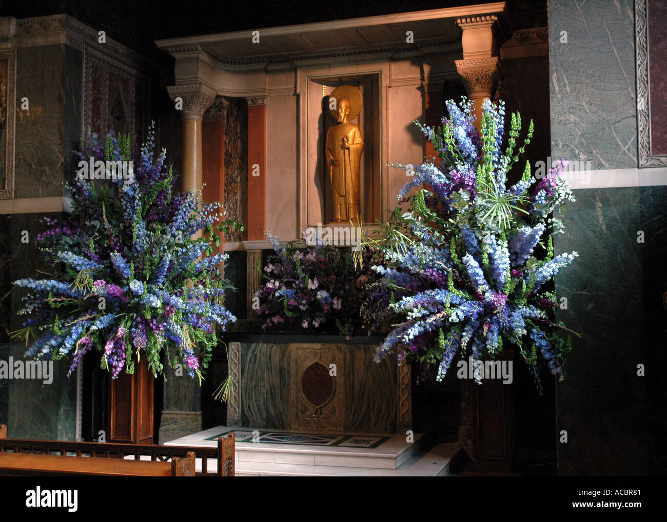 Flower Festival at Westminster Cathedral Londin Uk Stock Photo