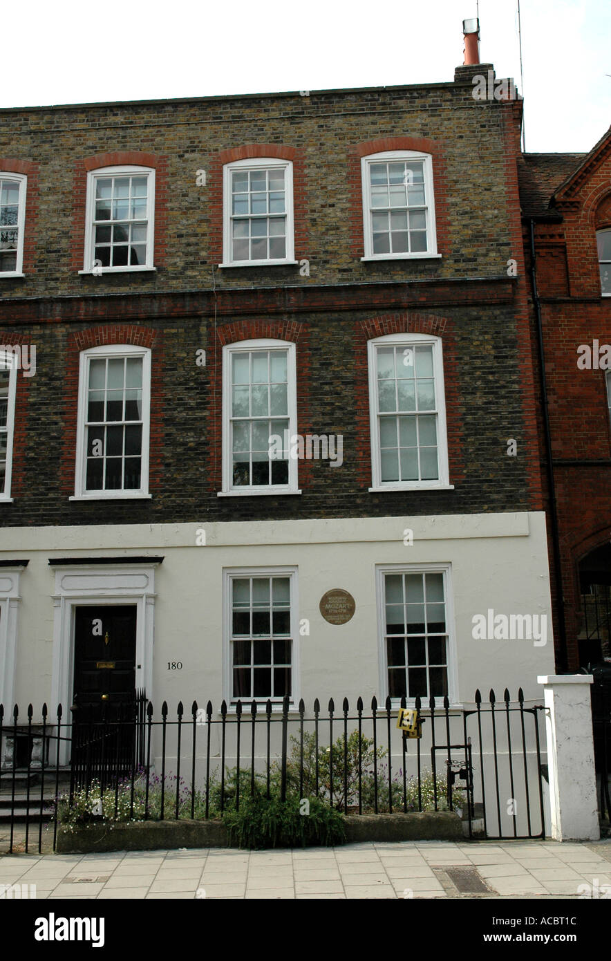 HOUSE WHERE MOZART LIVED WHILE IN LONDON Stock Photo