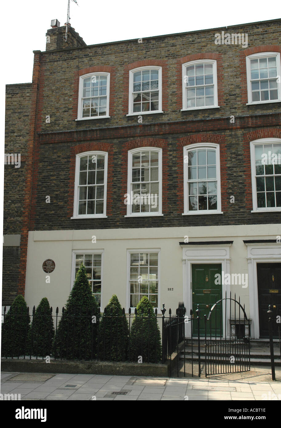 UK London 180 Ebury Street Mozart Lived Here Stock Photo