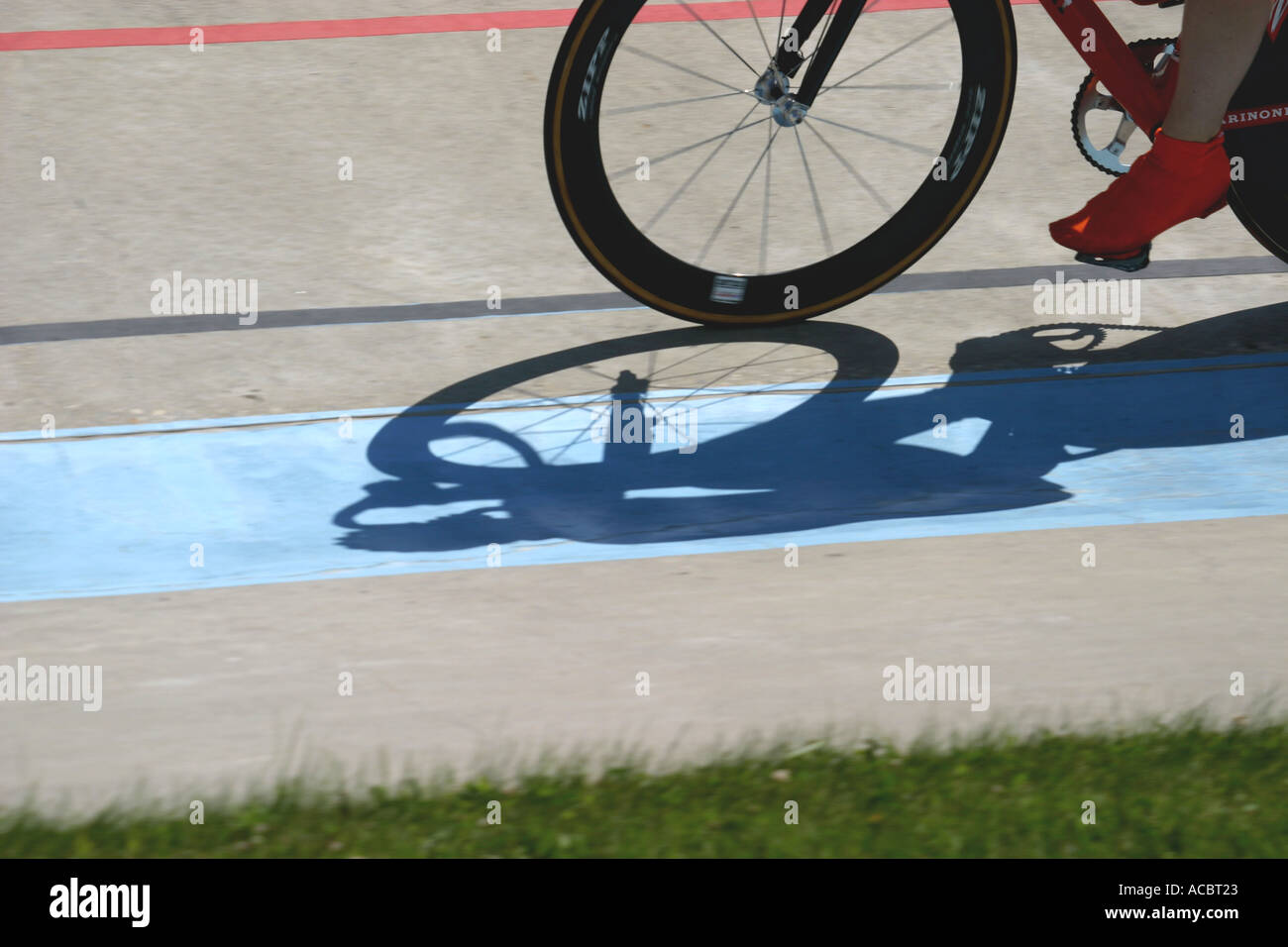 Track National Championship bicycle races Stock Photo