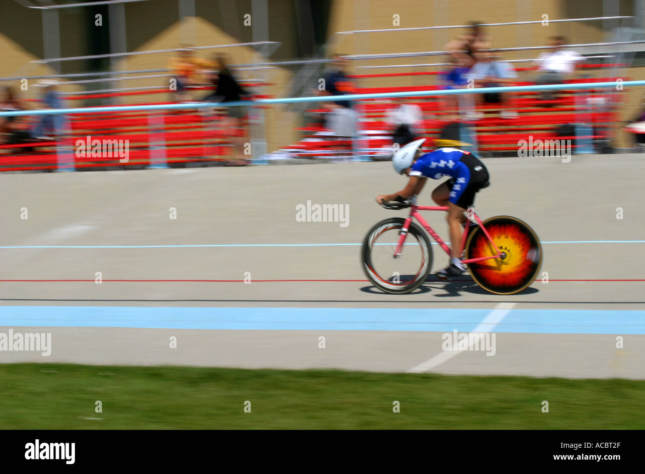 Track National Championship bicycle races Stock Photo