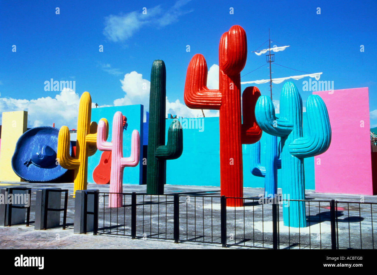 theme park of mexico magico near resort of cancun mexico Stock Photo