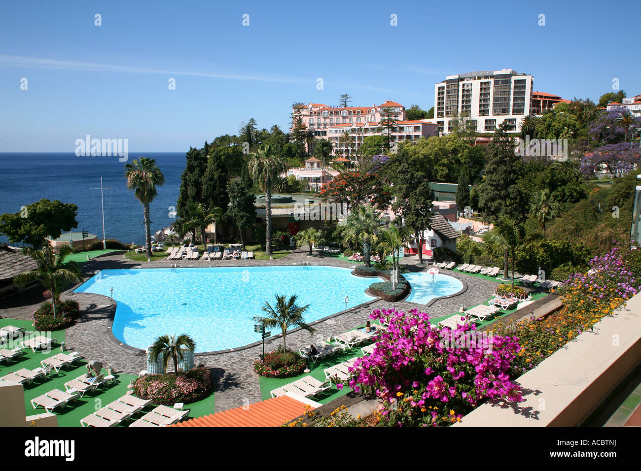 Madeira Funchal, Picture taken from the Carlton Hotel gardens showing