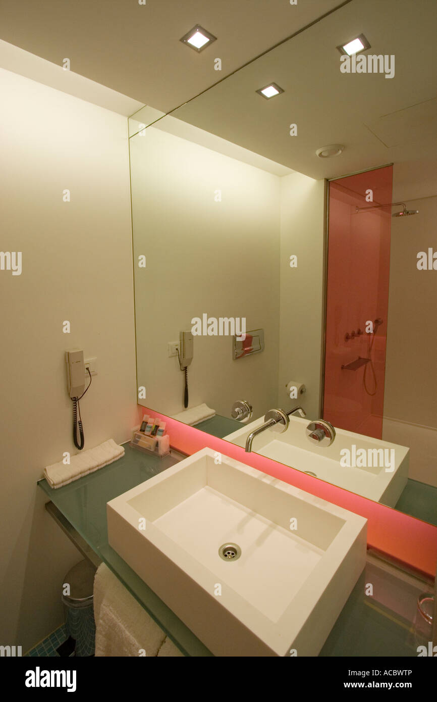 Greece Athens Design Hotel luxurious bathroom Stock Photo
