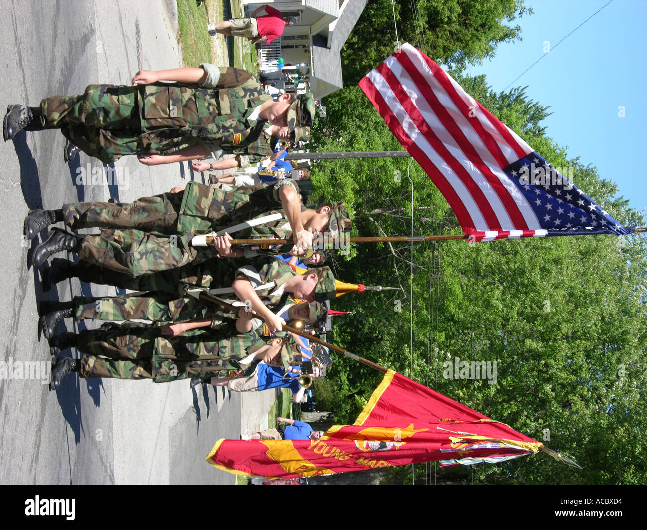 Independence Day parade at Lexington Michigan Stock Photo Alamy