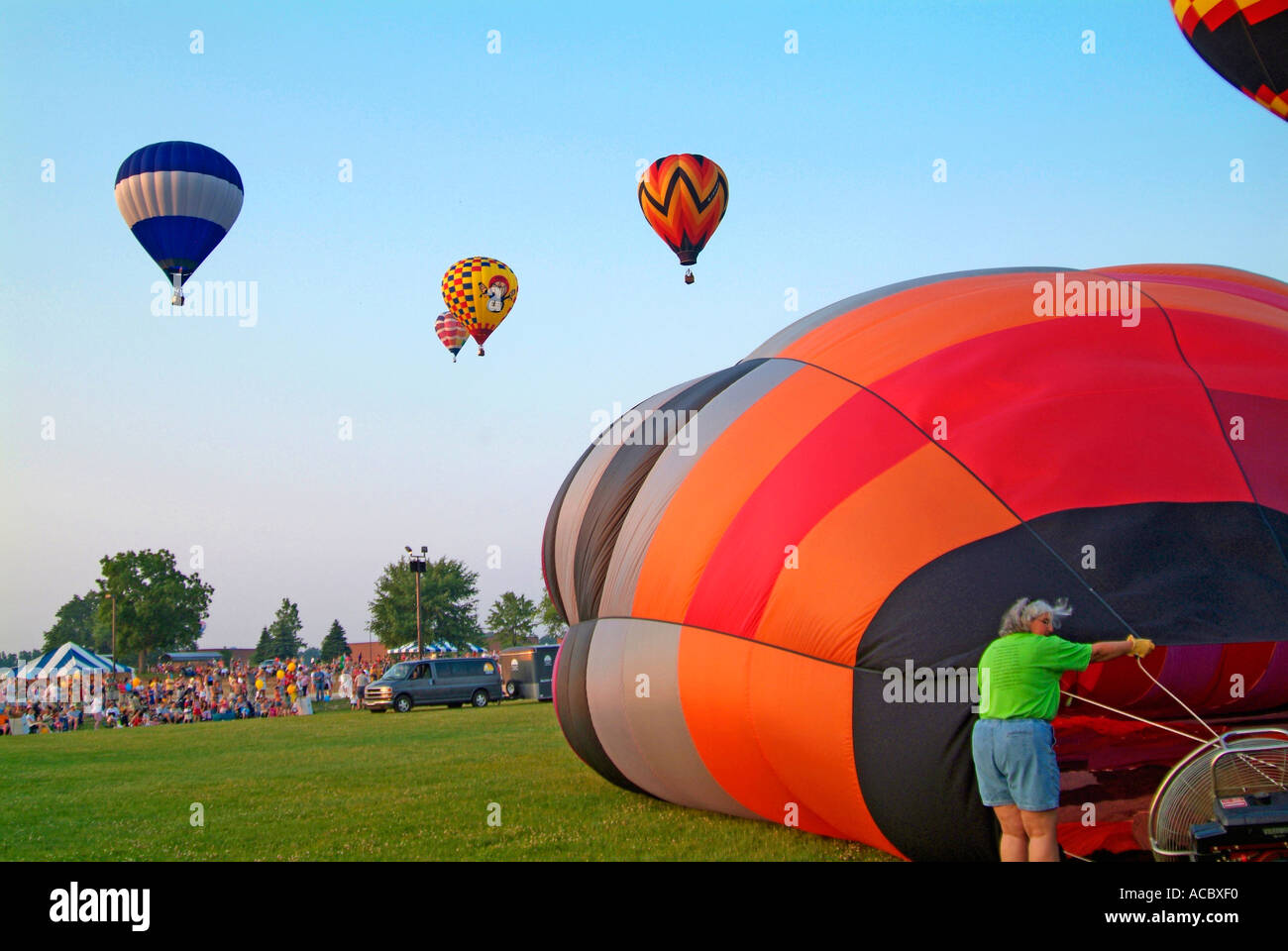 Annual Hot air balloon festival competition held at Howell Michigan
