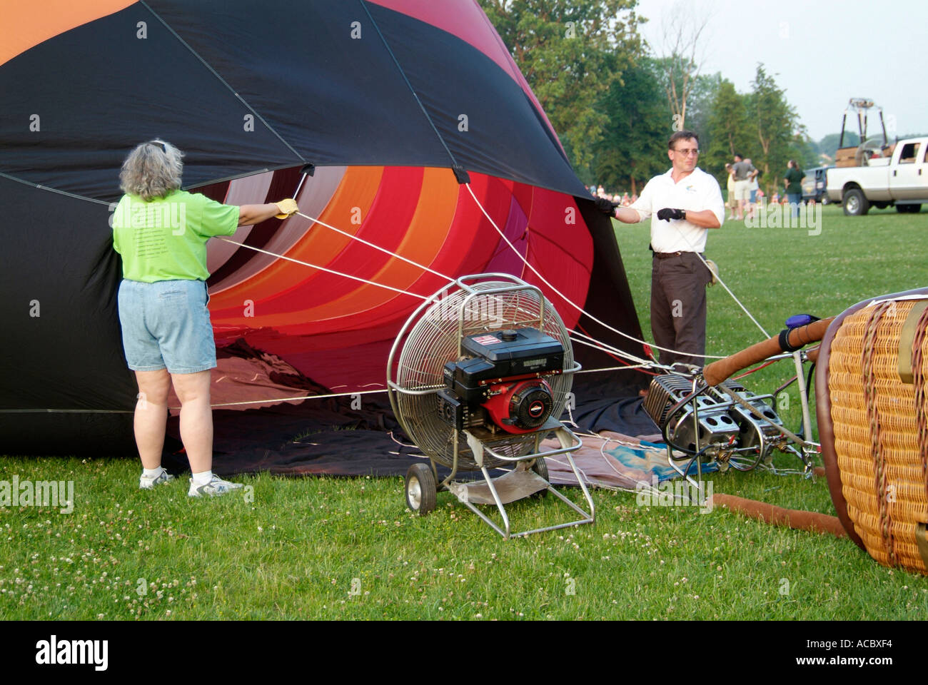 Annual Hot air balloon festival competition held at Howell Michigan
